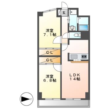 インプルーブ金山の間取り