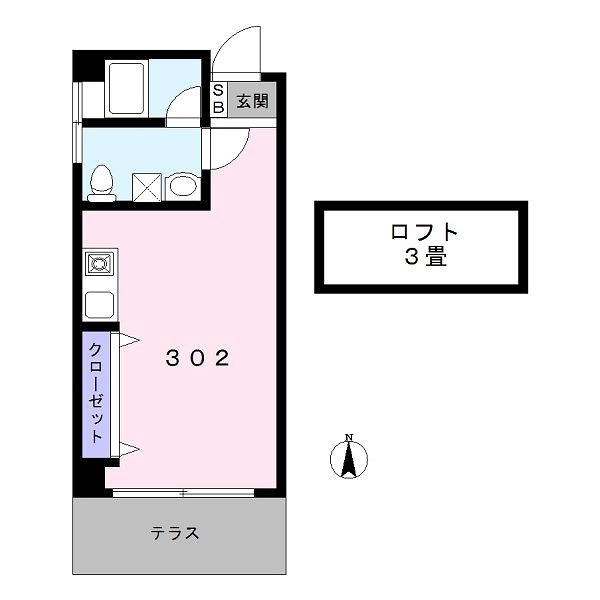 北区中十条のマンションの間取り