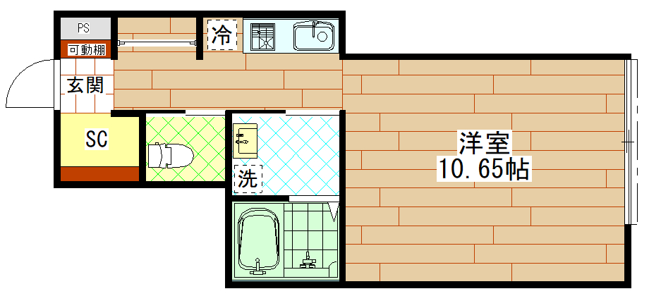 Ｔｏｐａｚ一条の間取り