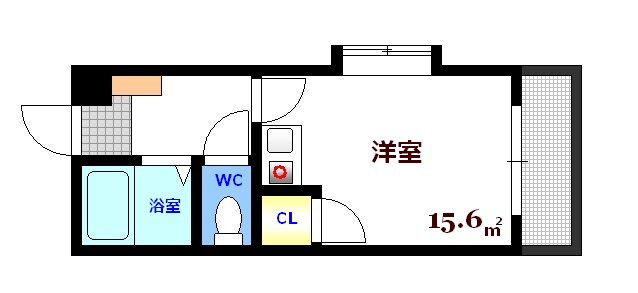 広島市西区西観音町のマンションの間取り