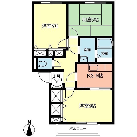 メゾンフ・ミールＣの間取り