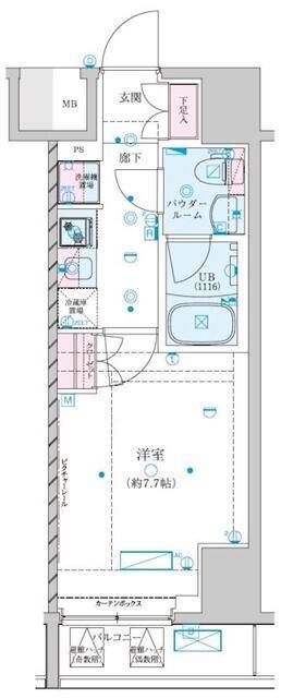 ジェノヴィア川崎VIIの間取り