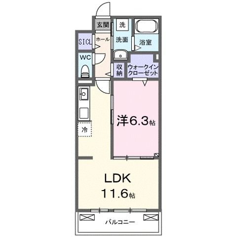 上笠４丁目アパート（０２７６１８１０１）の間取り