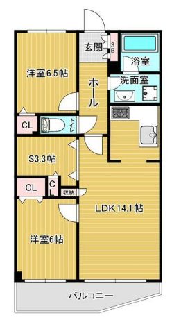 パレステージ越谷の間取り