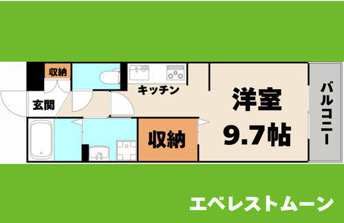 名古屋市中村区黄金通のアパートの間取り