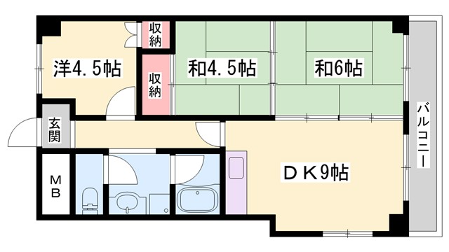 ムサシノハイツの間取り