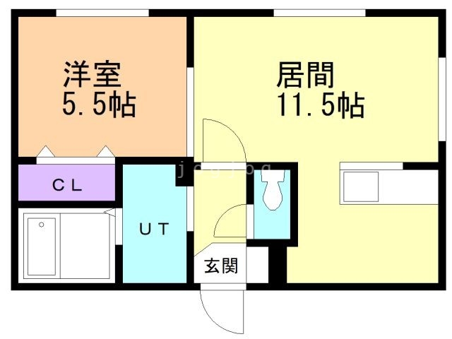 札幌市豊平区豊平三条のマンションの間取り