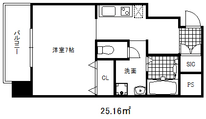 【ラ・ウェゾン塚本通の間取り】