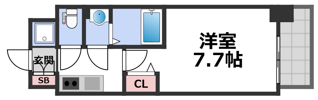 フォーリアライズ大阪イーストゲートの間取り