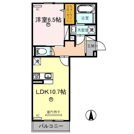 クレアール西九条の間取り