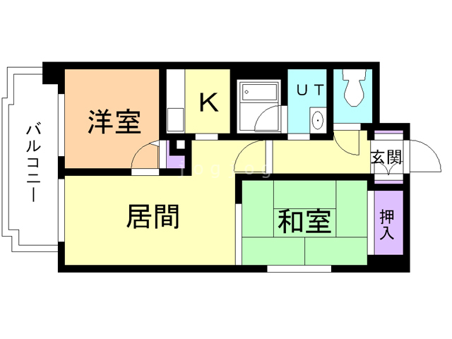 ドミ山鼻九条の間取り