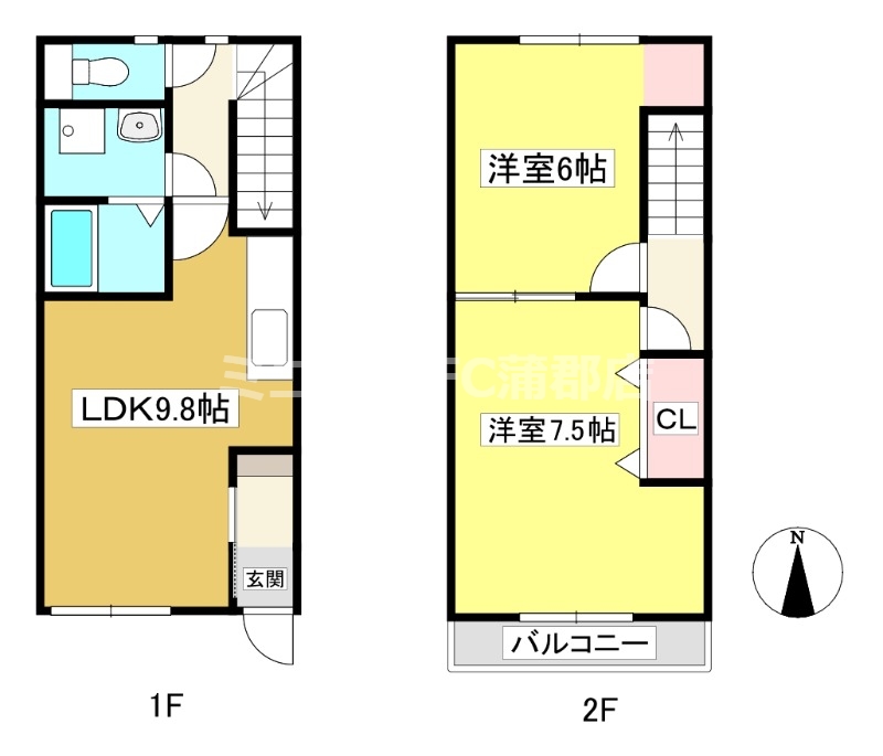 MAISONETTE GRACIA（メゾネット　グラシア）B棟の間取り