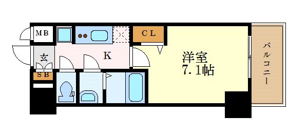 プレサンス久屋大通公園セラフィの間取り