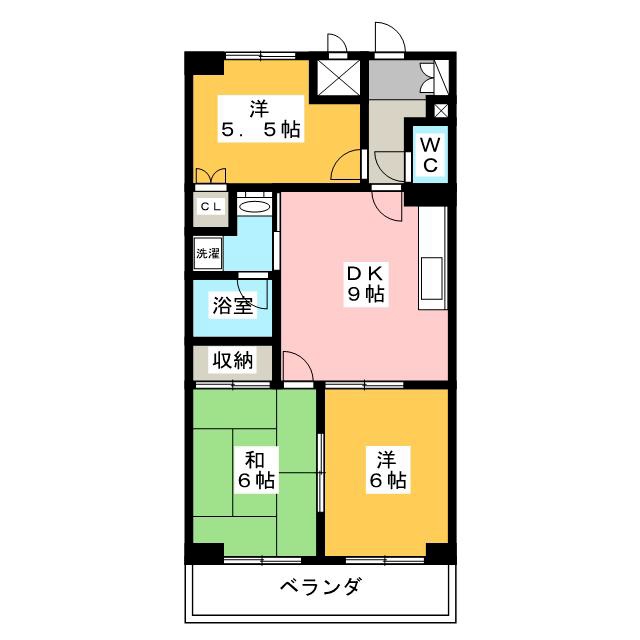 杉並区上井草のマンションの間取り