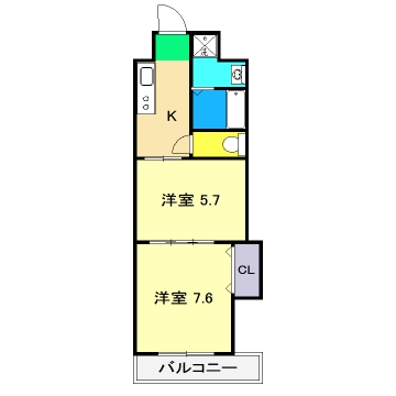 サンコートかみの間取り