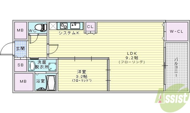 SERENITE福島sceltoの間取り