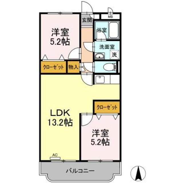 みなみマンションの間取り