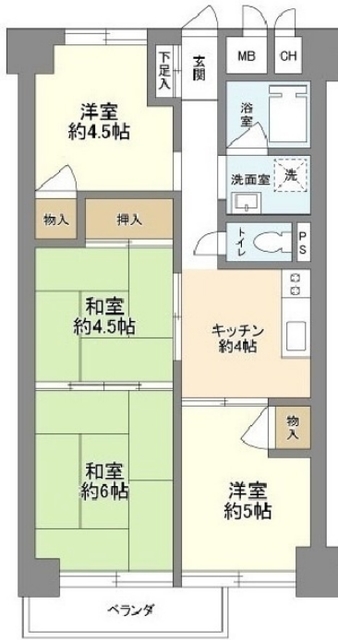 成増アーバンライフマンションの間取り