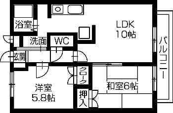 エクセレント　Ｋの間取り