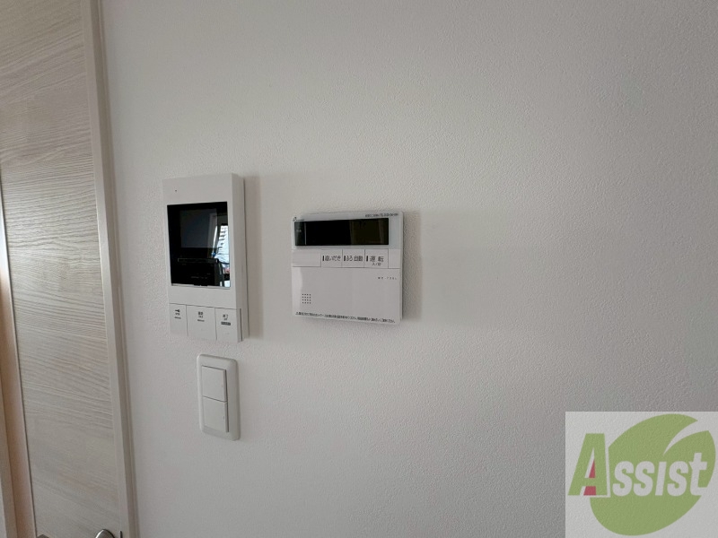 セキュリティ　インターホンです。オートロック付きで安心のマンションです。