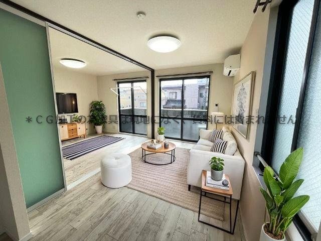 居室・リビング　家具はＣＧのため実際にはございません