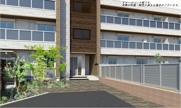 ロビー　植栽を多く取り入れたシャーメゾンガーデンズです