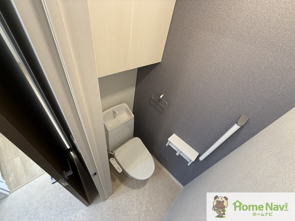 トイレ　完成予想図。ウォシュレット付き