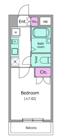 レジディア浦安の間取り