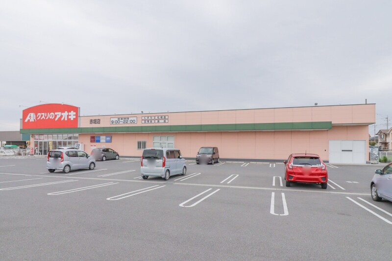 ドラックストア　クスリのアオキ赤堀店（ドラッグストア）まで295m