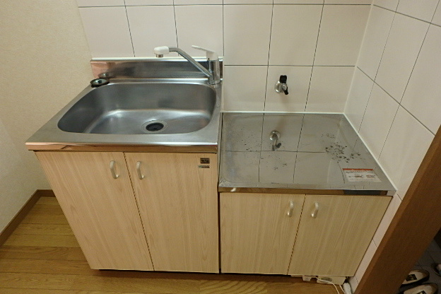 キッチン　ガスコンロ設置可能