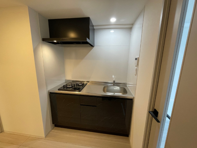 キッチン　２口ガスコンロ付きのキッチン