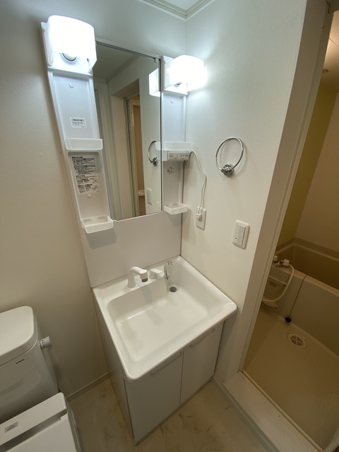 洗面設備　忙しい朝に嬉しい設備。