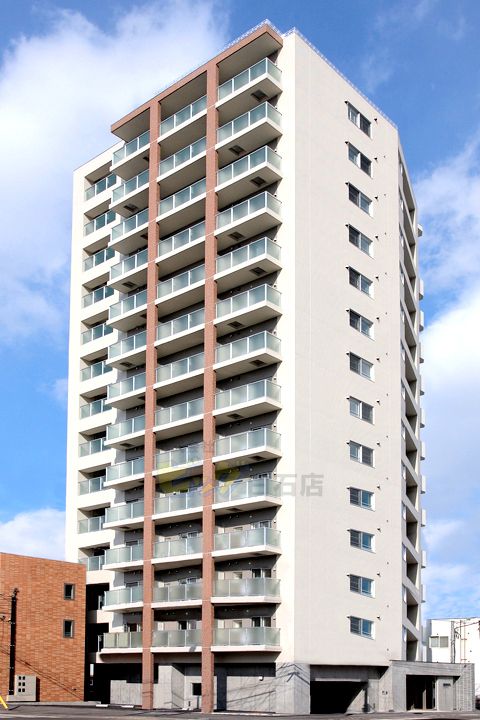 建物外観　経済的な都市ガス採用の１ＬＤＫマンションです♪