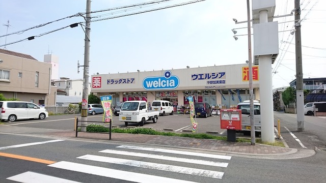 ドラックストア　ウエルシア平野加美東店（ドラッグストア）まで858m