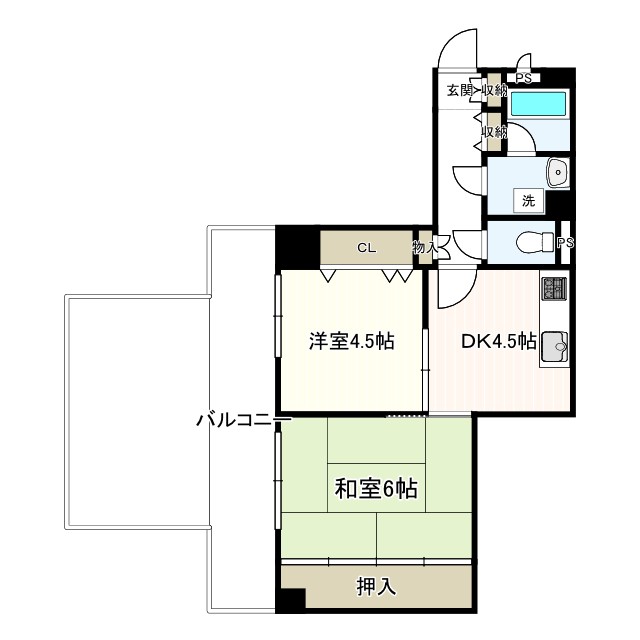 ライオンズマンション西江井ヶ島の間取り写真