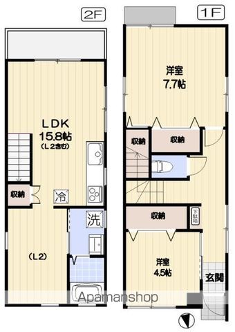 台東区寿4丁目戸建の間取り写真