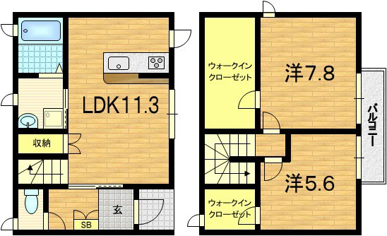 地下鉄烏丸線 鞍馬口駅 徒歩6分 2階建 築13年の間取り写真
