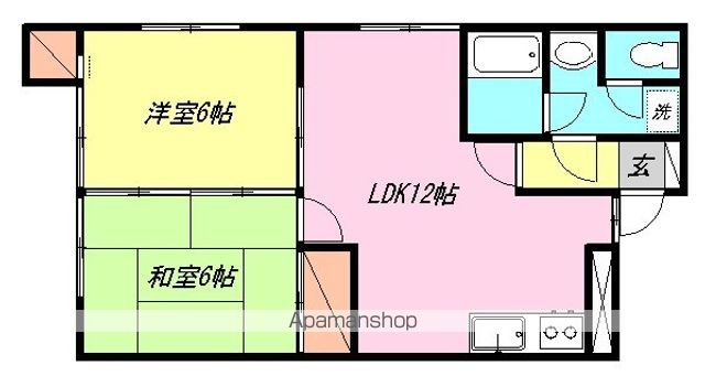 若宮コーポの間取り写真