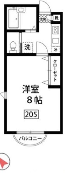 フェリス程久保の間取り写真