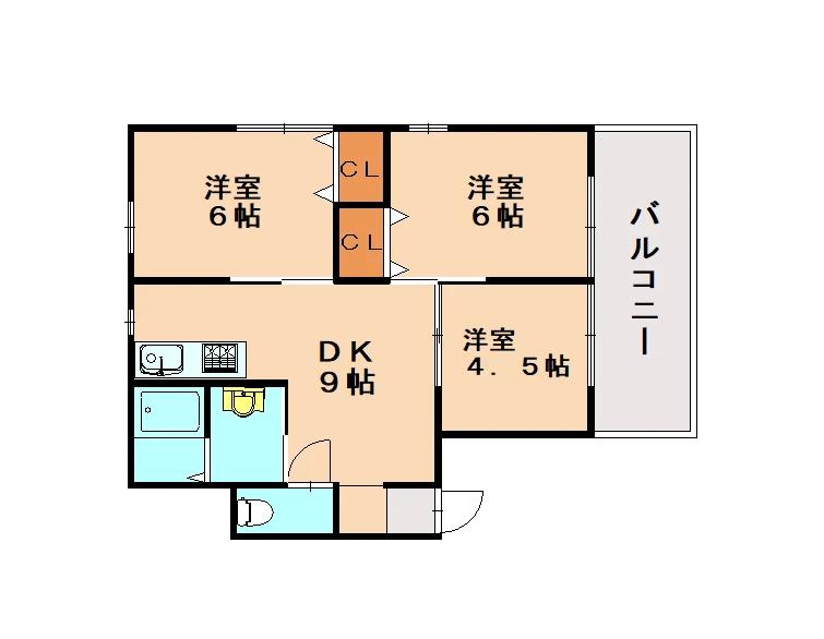 アルバトラモント茶屋の原IIの間取り写真