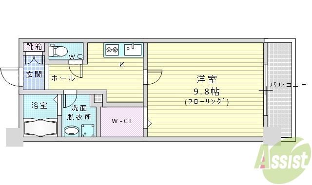 TMK江坂の間取り写真
