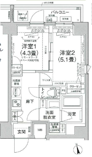 ルフレプレミアム町屋の間取り写真