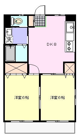 湯浅フラワーハイツの間取り