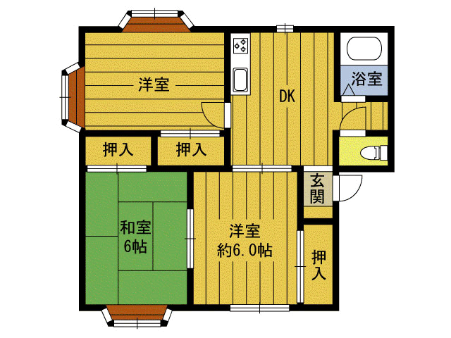 グレース荘園Ａの間取り