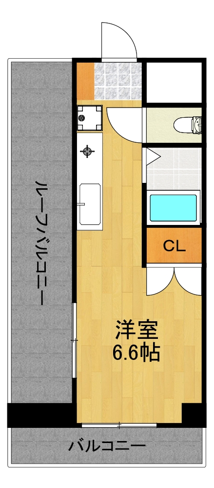 川崎市中原区木月のマンションの間取り