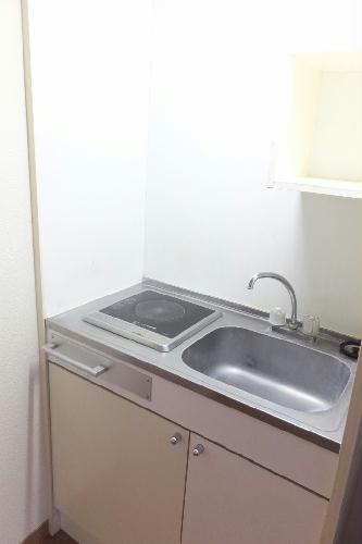 キッチン　電気コンロ設置済み。反転プラン有り