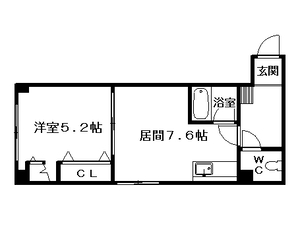 ルナハイツ南８条の間取り