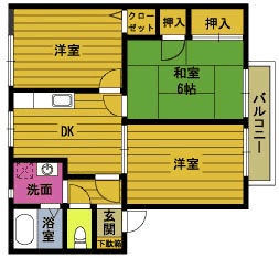 グリンパル祇園の間取り