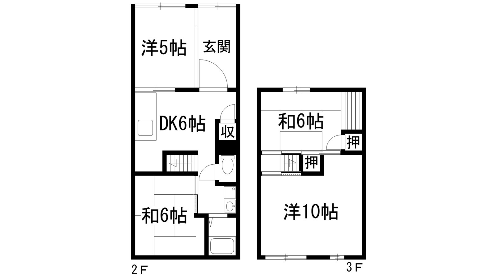 兵庫県川西市平野２（一戸建）の賃貸物件の間取り