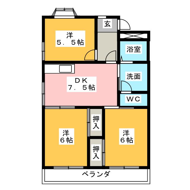 ロジュマンＭＴの間取り